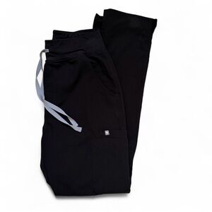 FIGS women’s Black Yola high waisted skinny scrub pants